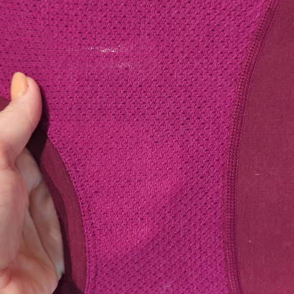 Women's Title Nine Size Medium Long Sleeve Top Pink Wool Blend Base Layer - Picture 5 of 9